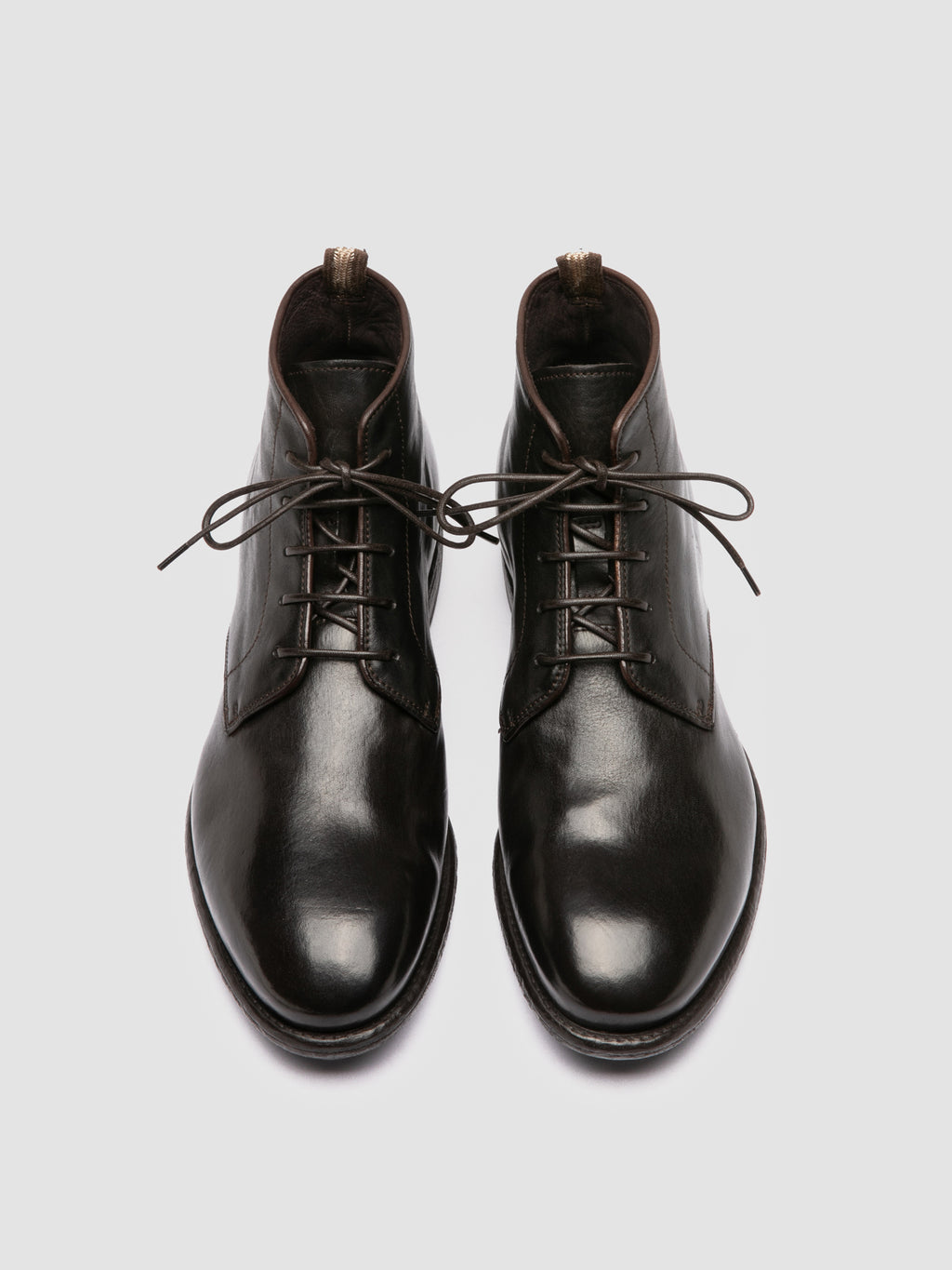 EMORY 023 - Braune Schnürstiefel aus Leder - image 2,side view