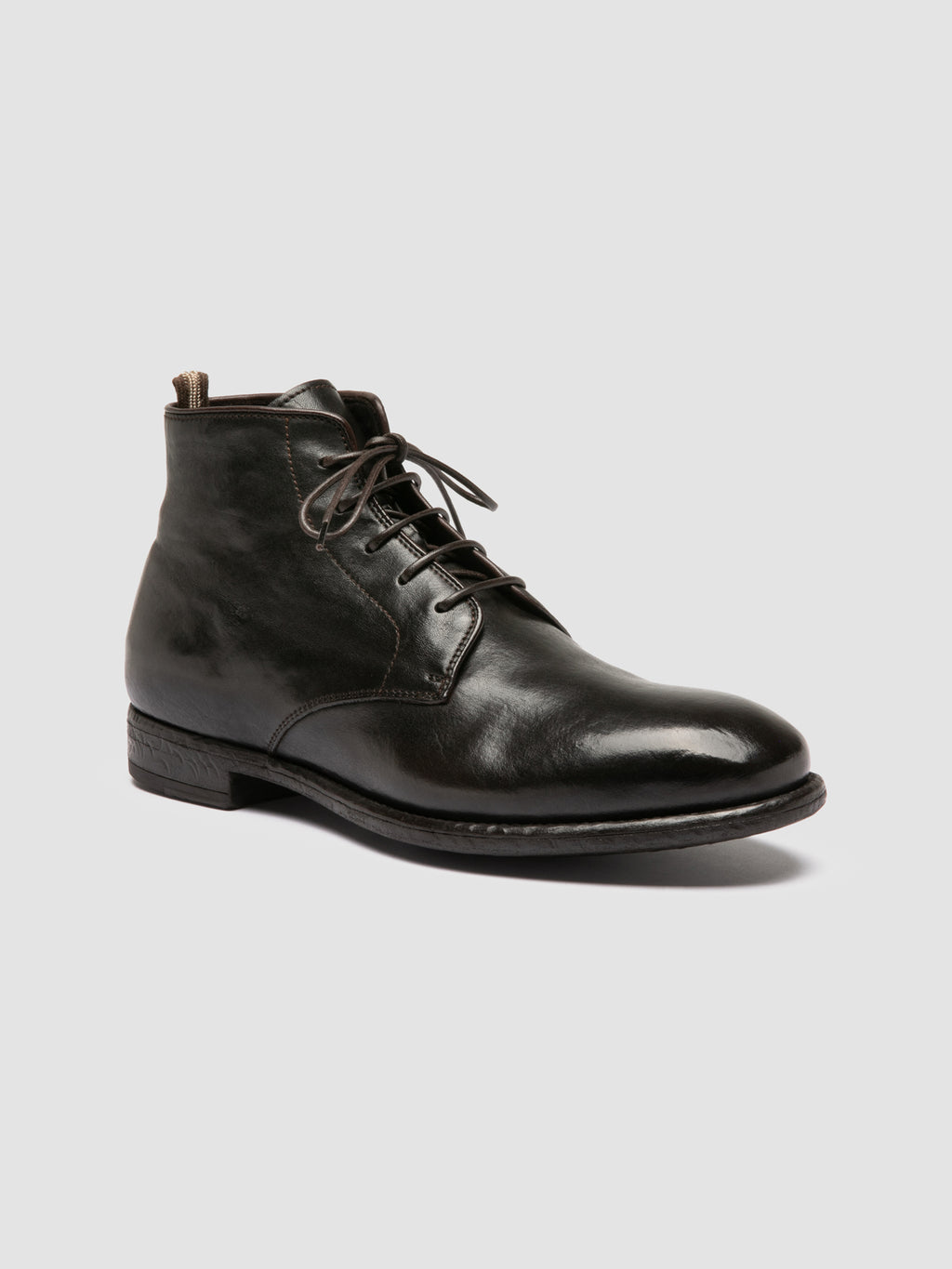 EMORY 023 - Braune Schnürstiefel aus Leder - image 3,side view