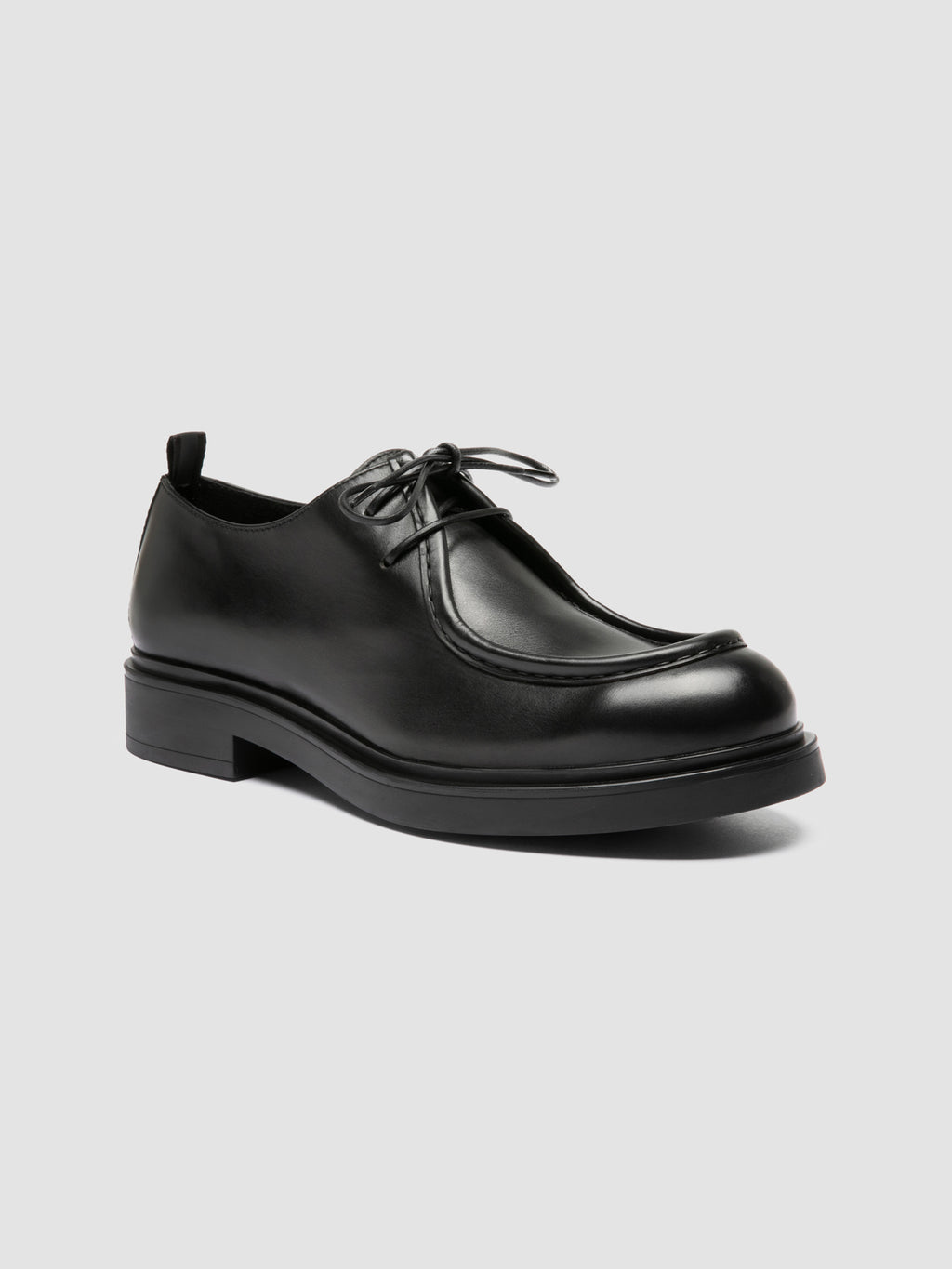 ENGINEER 002 - Black Leather Derby Shoes - image 3,side view