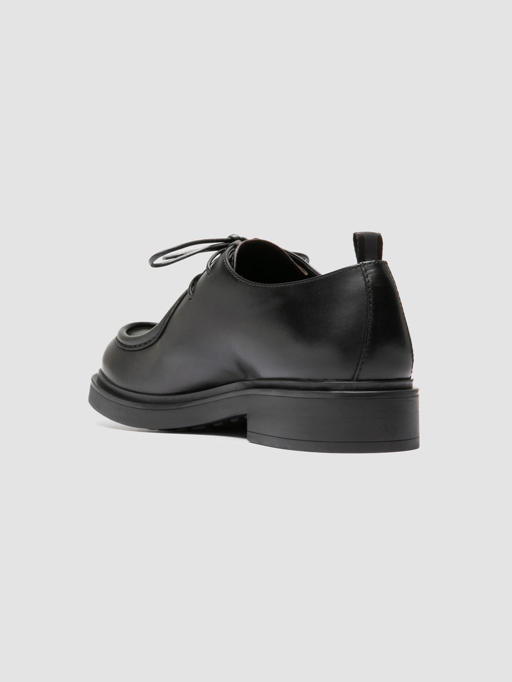 ENGINEER 002 - Black Leather Derby Shoes - image 4,side view