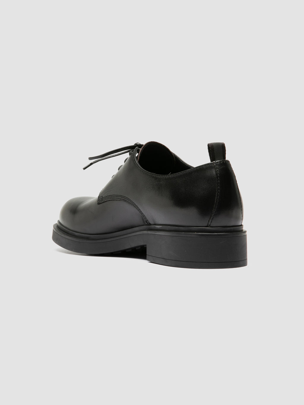 ENGINEER 004 - Black Leather Derby Shoes - image 4,side view