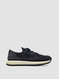 ENTIRE 001 - Navy Suede Sneakers - thumb image 1,side view