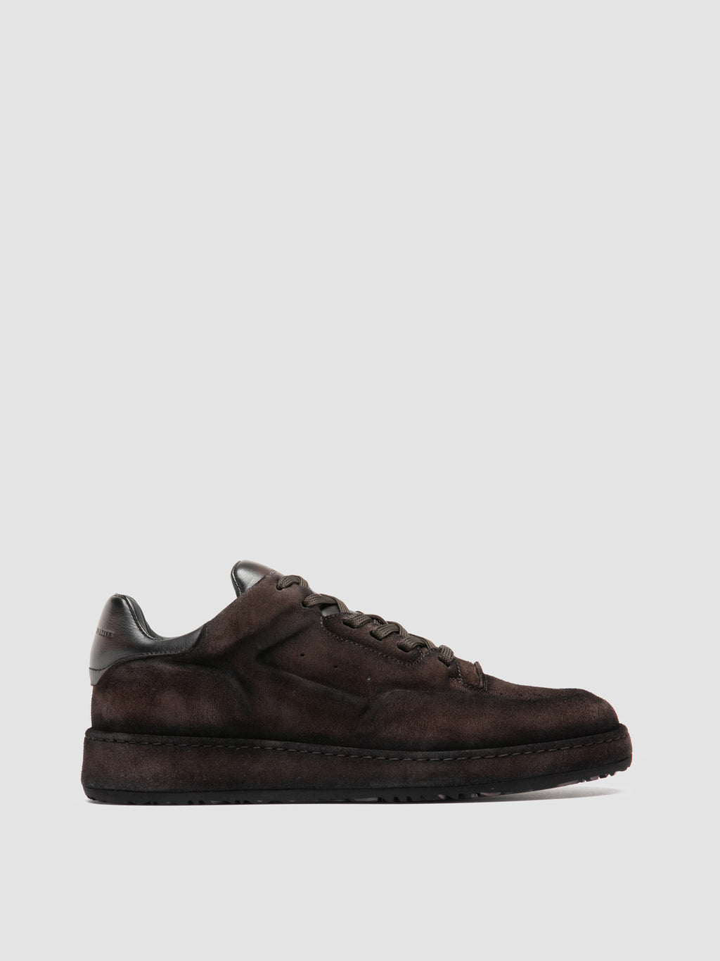 ERASER 001 - Braune Low-Top-Sneaker aus Leder - image 1,side view