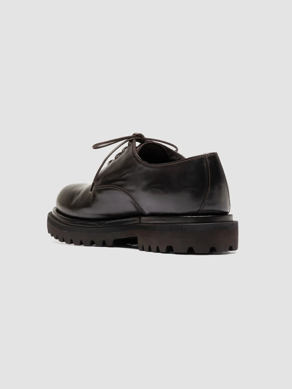 EVENTUAL DD 101 - Braune Derby-Schuhe aus Leder - image 4,side view