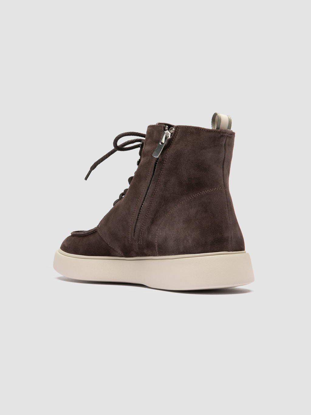 FRAME 004 - Braune Schnürstiefel aus Wildleder - image 4,side view