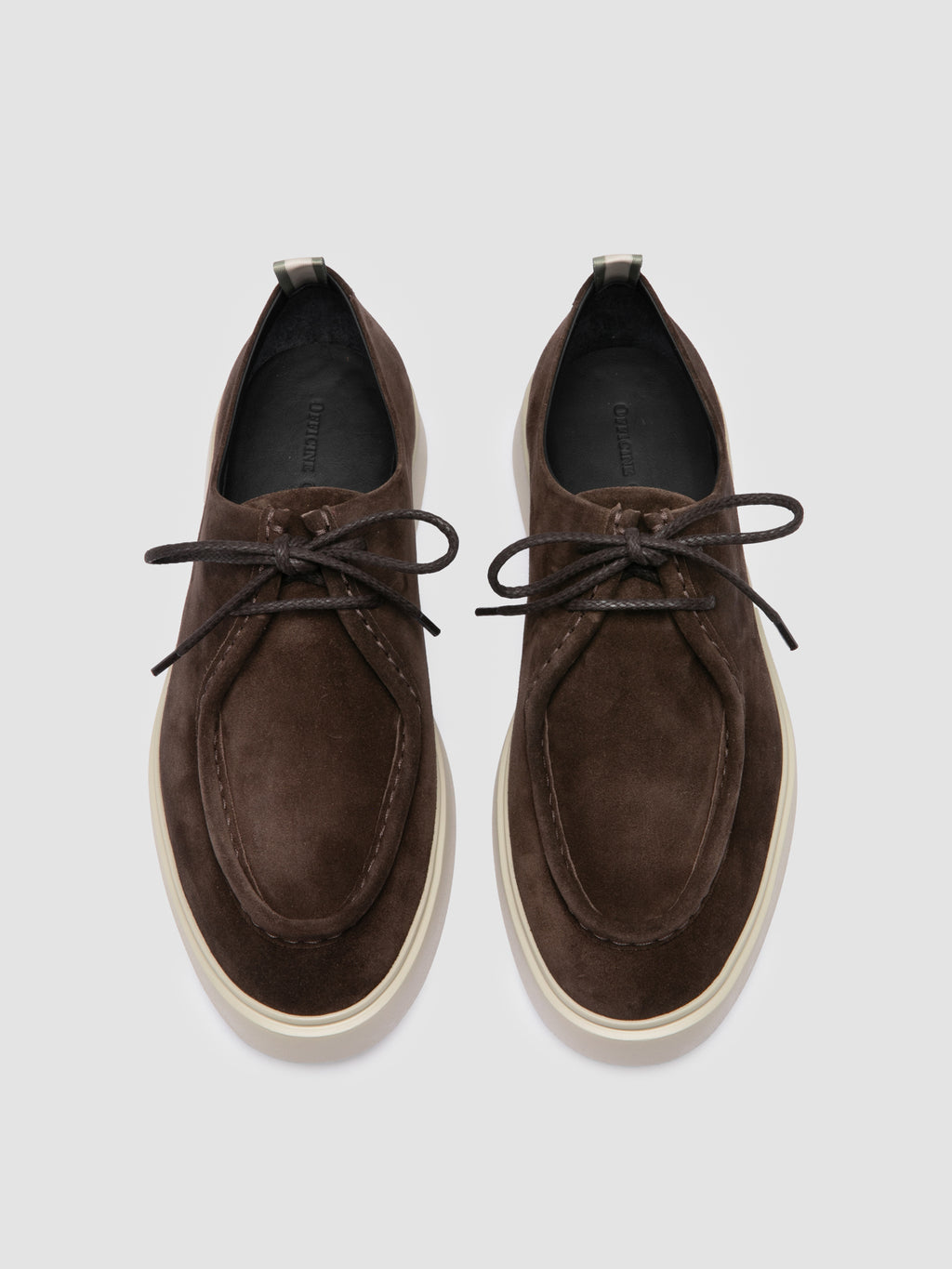 FRAME 011 - Brown Suede Derby Shoes - image 2,side view