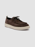 FRAME 011 - Brown Suede Derby Shoes - thumb image 3,side view