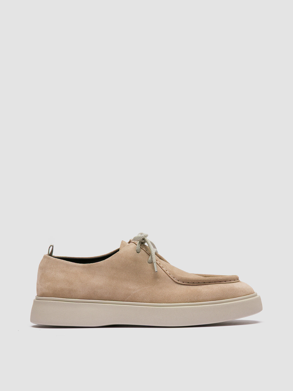 FRAME 011 - beige Derbyschuhe aus Wildleder - image 1,side view