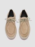 FRAME 011 - beige Derbyschuhe aus Wildleder - thumb image 2,side view