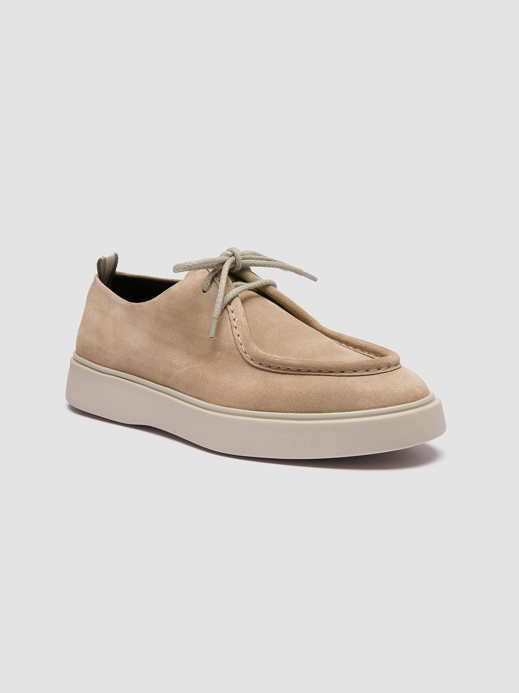 FRAME 011 - beige Derbyschuhe aus Wildleder - image 3,side view