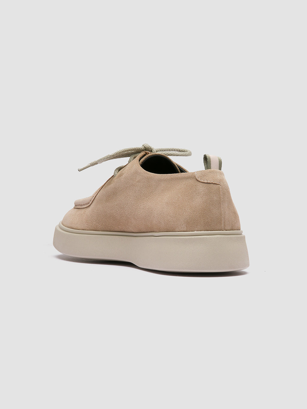 FRAME 011 - beige Derbyschuhe aus Wildleder - image 4,side view