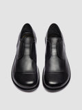 GEMSTONE 002 - Schwarze Derbyschuhe aus Leder - thumb image 2,side view