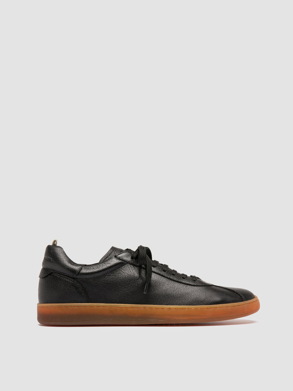 GINNASIO 001 - Black Leather Sneakers - image 1,side view