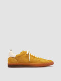 GINNASIO 001 - Yellow Leather and Suede Sneakers - thumb image 1,side view