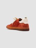 GINNASIO 001 - Red Leather and Suede Sneakers - thumb image 4,side view