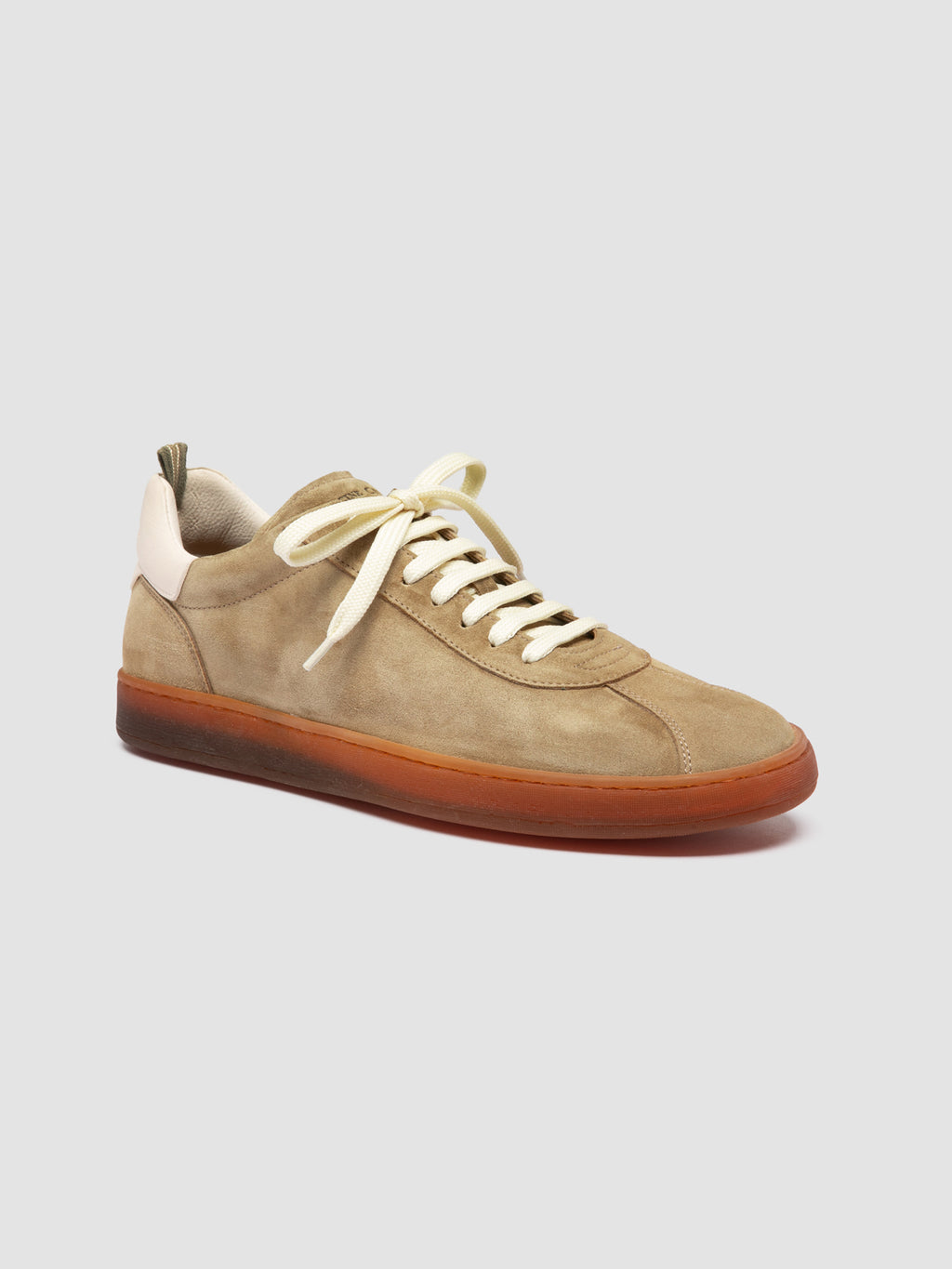 GINNASIO 001 - Brown Leather and Suede Sneakers - image 3,side view