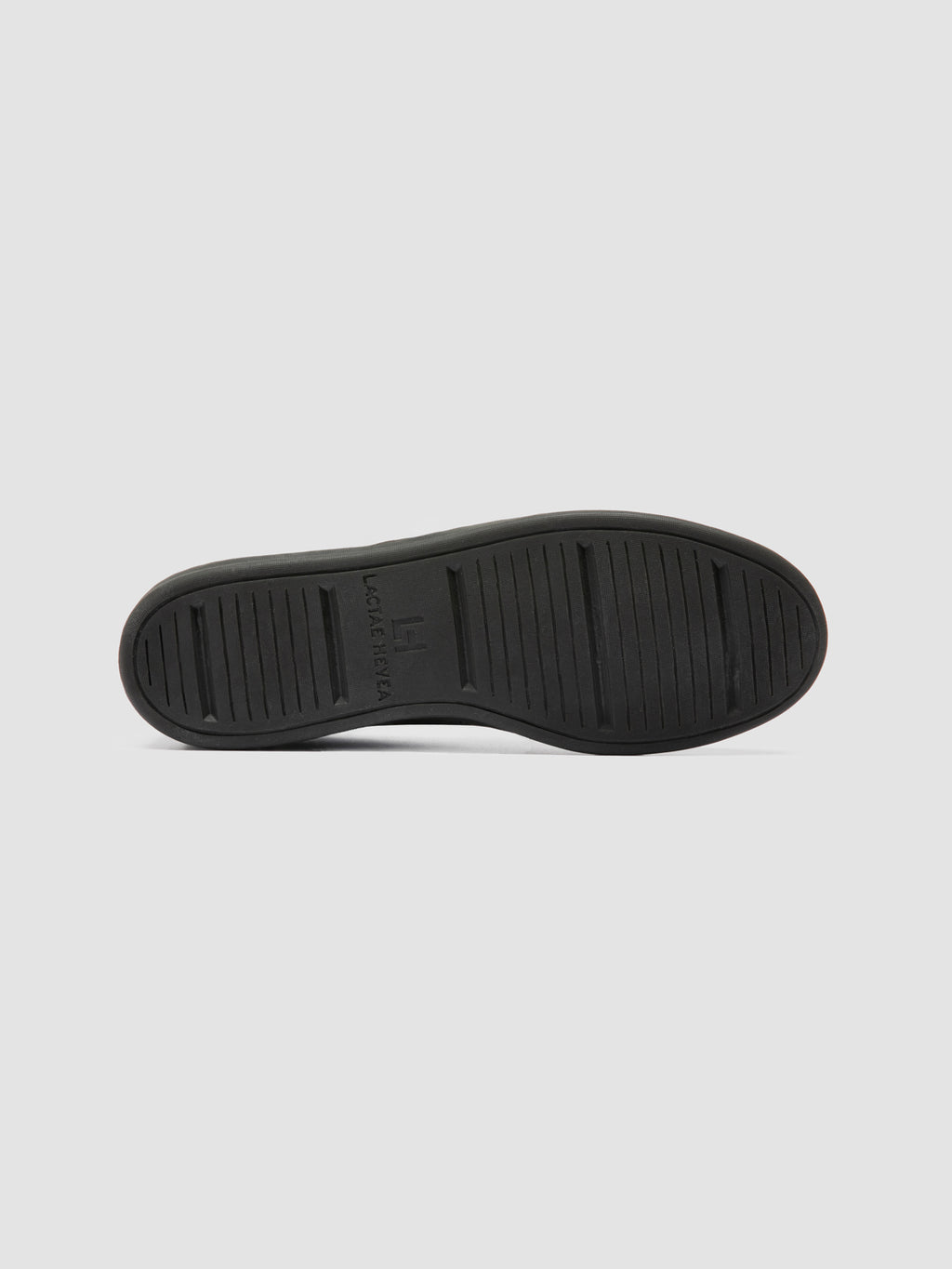 GINNASIO 003 - Black Leather Low Top Sneakers - image 5,side view
