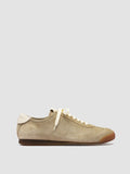 HAZEL 001 - Beige Suede Low-Top Sneakers - thumb image 1,side view