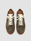 HAZEL 001 - Low-Top-Sneaker aus grünem Wildleder - thumb image 2,side view