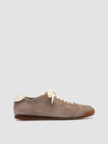 HAZEL 001 - Grey Suede Low-Top Sneakers - thumb image 1,side view