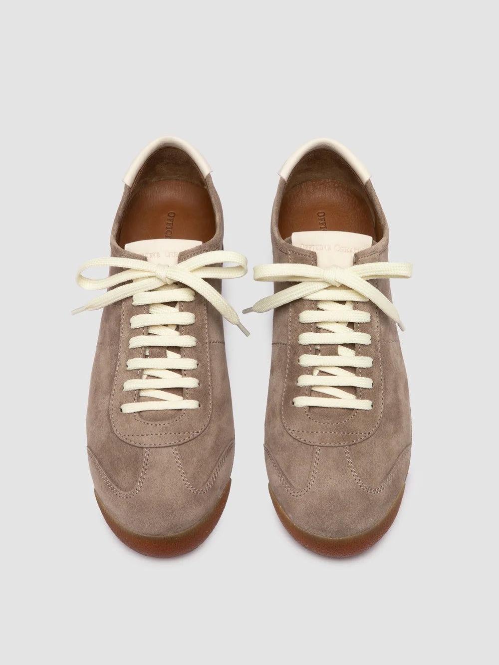 HAZEL 001 - Grey Suede Low-Top Sneakers - image 2,side view