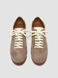 HAZEL 001 - Grey Suede Low-Top Sneakers - thumb image 2,side view