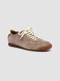 HAZEL 001 - Grey Suede Low-Top Sneakers - thumb image 3,side view
