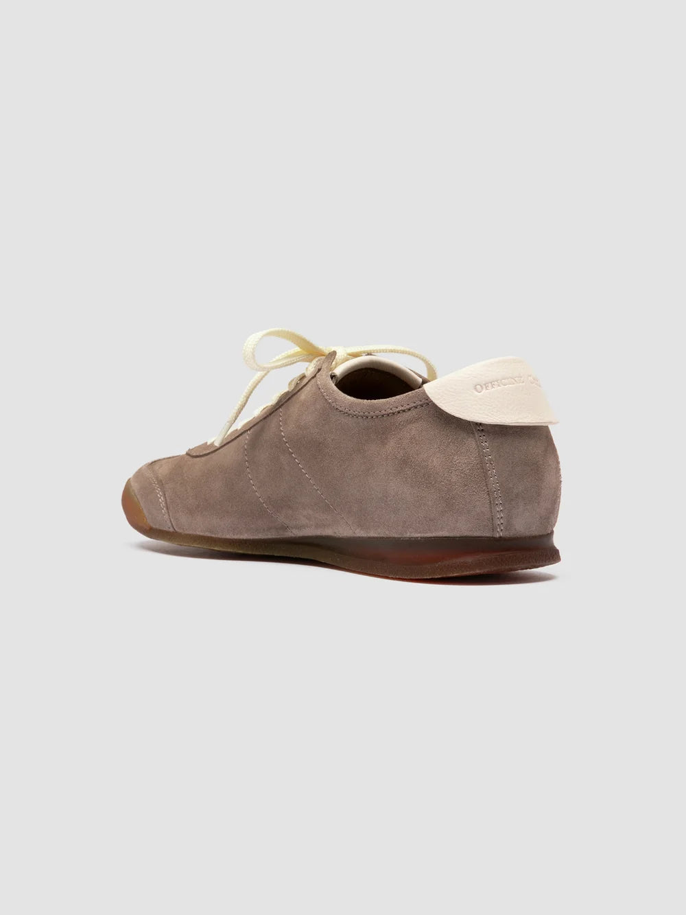 HAZEL 001 - Grey Suede Low-Top Sneakers - image 4,side view