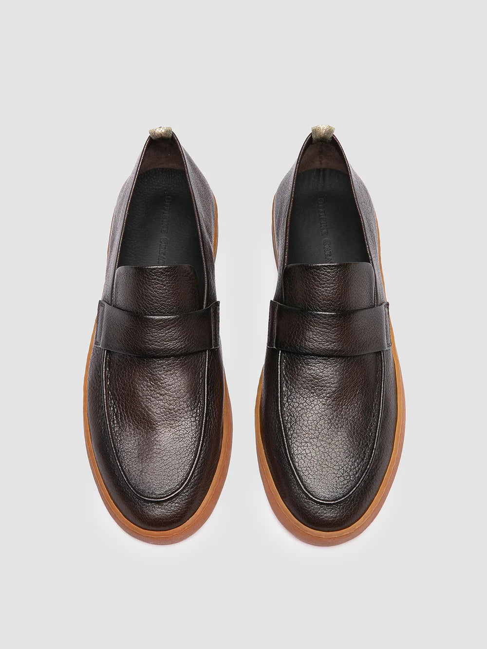 HERBIE 001 - Braune Slipper aus Leder - image 2,side view