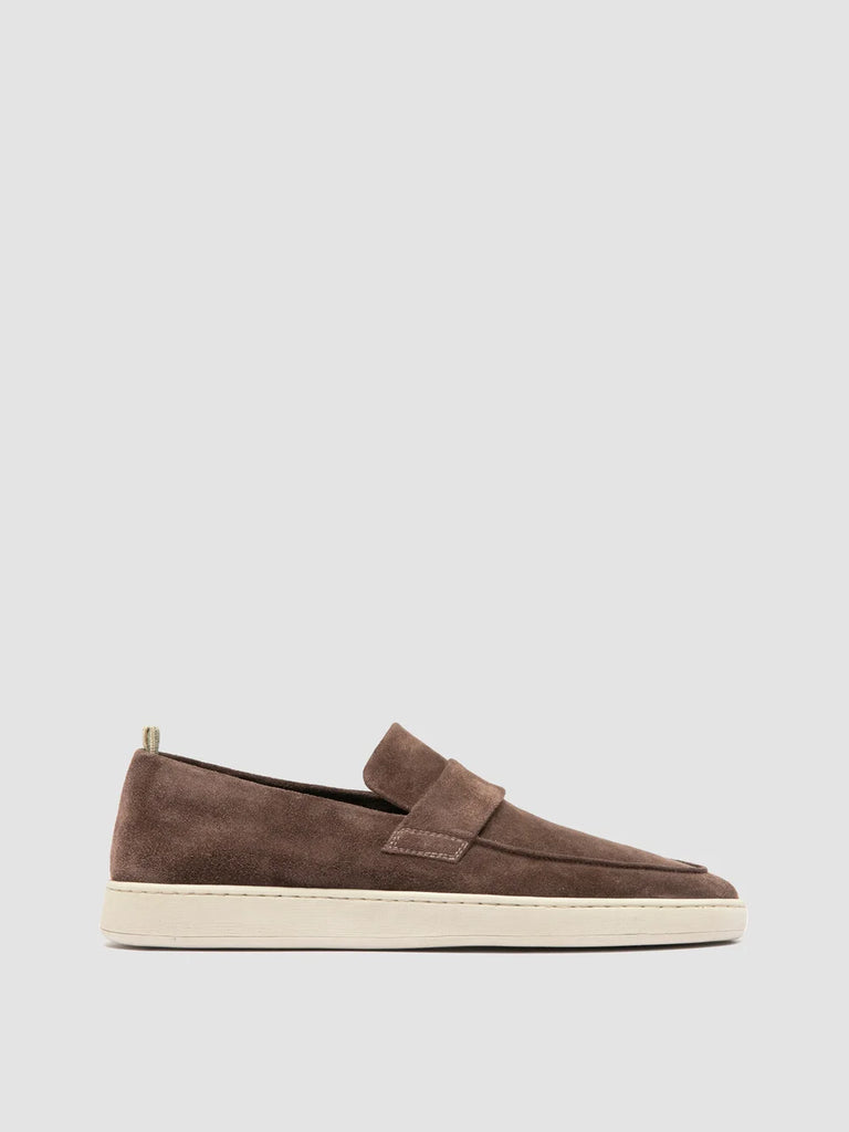 HERBIE 001 - Taupe Suede Penny Loafers
