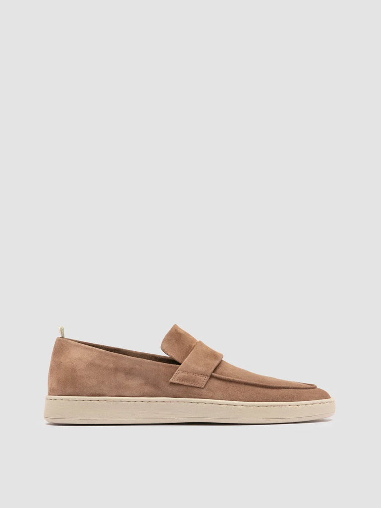 HERBIE 001 - Braune Slipper aus Wildleder