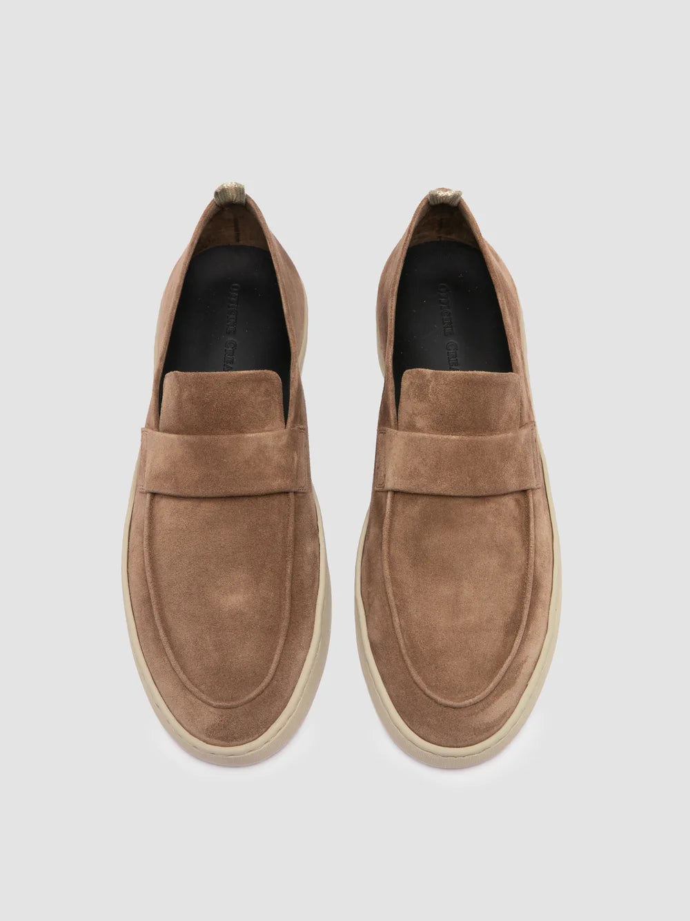 HERBIE 001 - Brown Suede Penny Loafers - image 2,side view