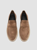 HERBIE 001 - Brown Suede Penny Loafers - thumb image 2,side view