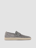HERBIE 001 - Grey Suede Penny Loafers - thumb image 1,side view