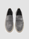 HERBIE 001 - Grey Suede Penny Loafers - thumb image 2,side view