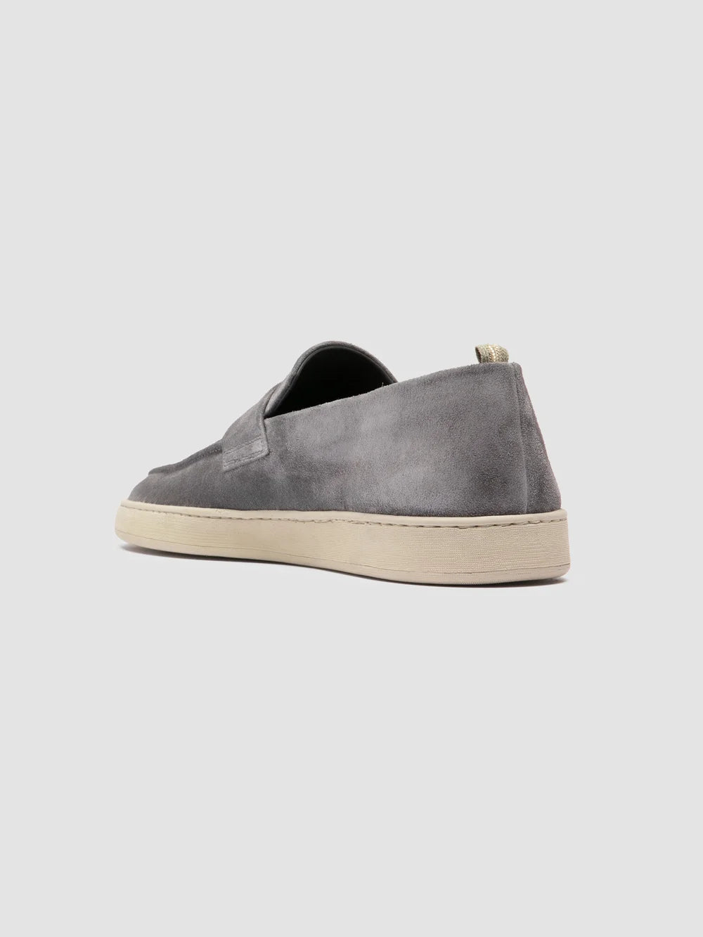 HERBIE 001 - Grey Suede Penny Loafers - image 4,side view