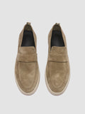 HERBIE 001 - Penny-Loafer aus graubraunem Wildleder - thumb image 2,side view
