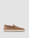 HERBIE 011 - Brown Suede Penny Loafers - thumb image 1,side view