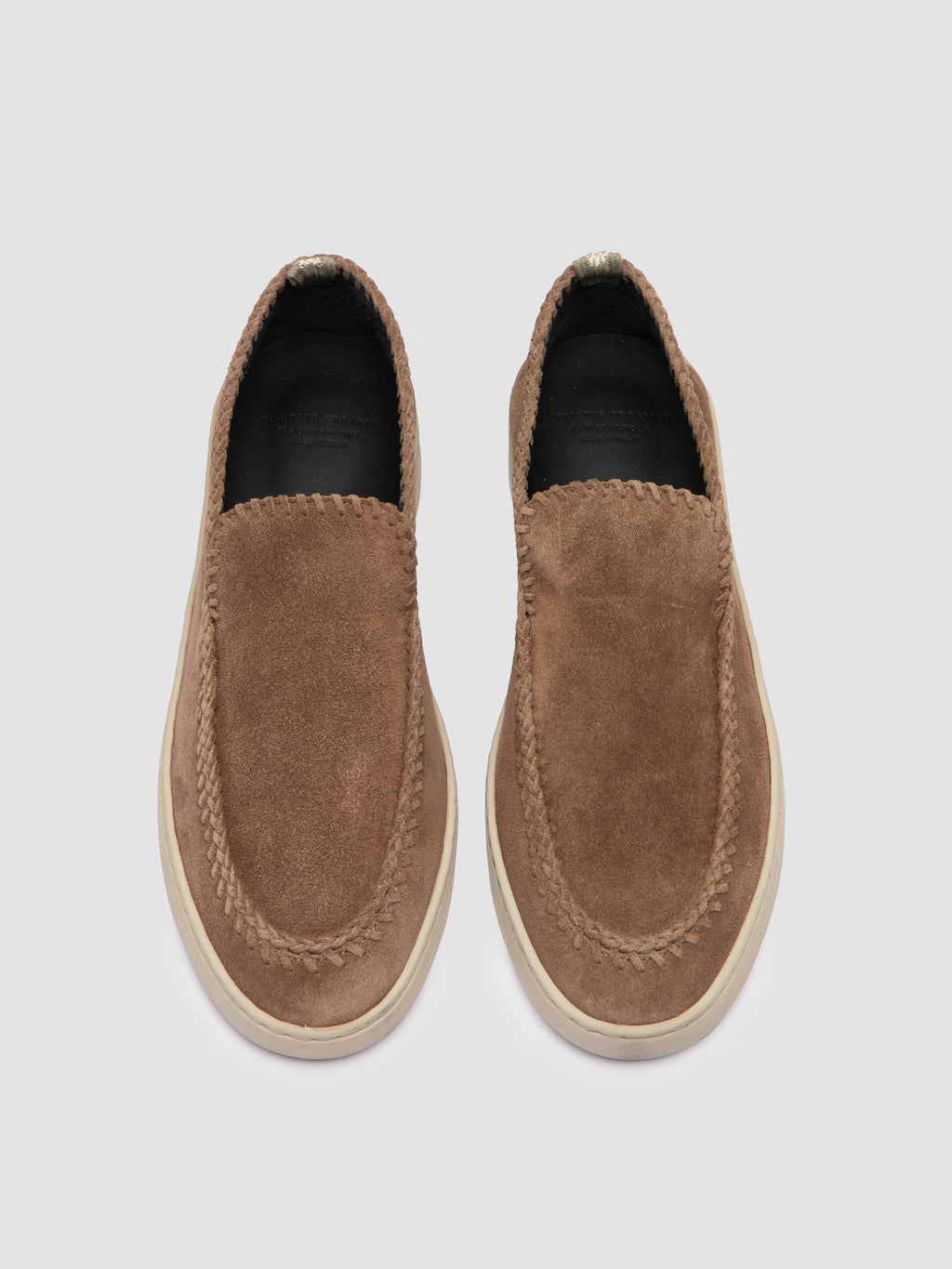 HERBIE 011 - Brown Suede Penny Loafers - image 2,side view