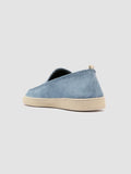 HERBIE 011 - Blaue Slipper aus Wildleder - thumb image 4,side view