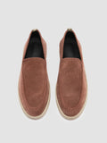 HERBIE 011 - Brown Suede Penny Loafers - thumb image 2,side view