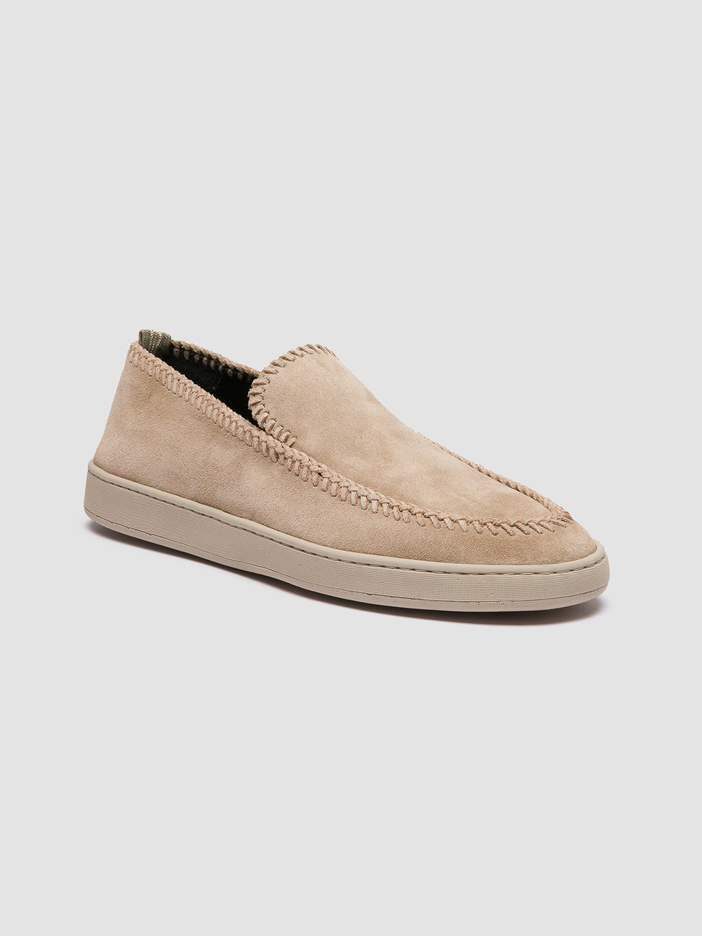 HERBIE 011 - beige Wildleder-Penny Slipper - image 3,side view