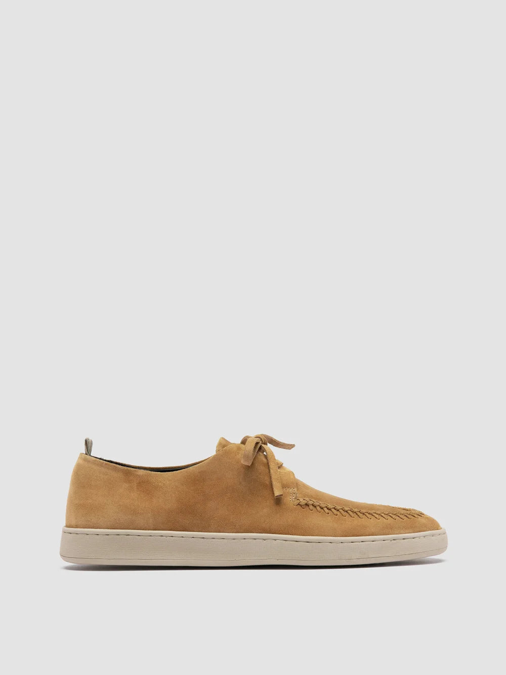 HERBIE 012 - Camel Suede Derby Shoes - image 1,side view