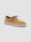 HERBIE 012 - Camel Suede Derby Shoes - thumb image 3,side view