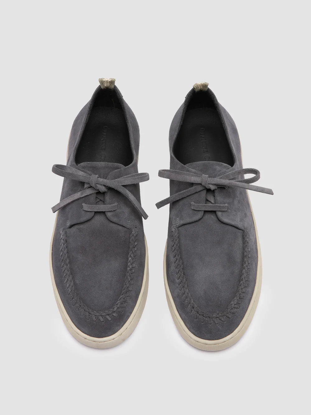 HERBIE 012 - Blaue Derby-Schuhe aus Wildleder - image 2,side view