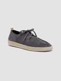 HERBIE 012 - Blaue Derby-Schuhe aus Wildleder - thumb image 3,side view