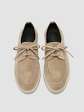 HERBIE 012 - Beige Suede Derby Shoes - thumb image 2,side view