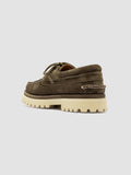 HERITAGE 001 - Green Lug Sole Suede Moccasins - thumb image 4,side view