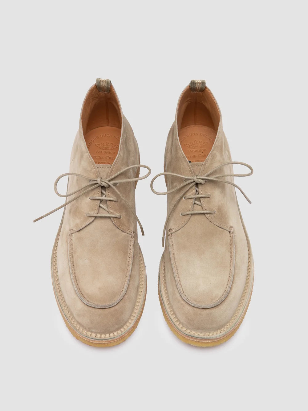 HISTORY 002 - Beige Suede Chukka Boots - image 2,side view