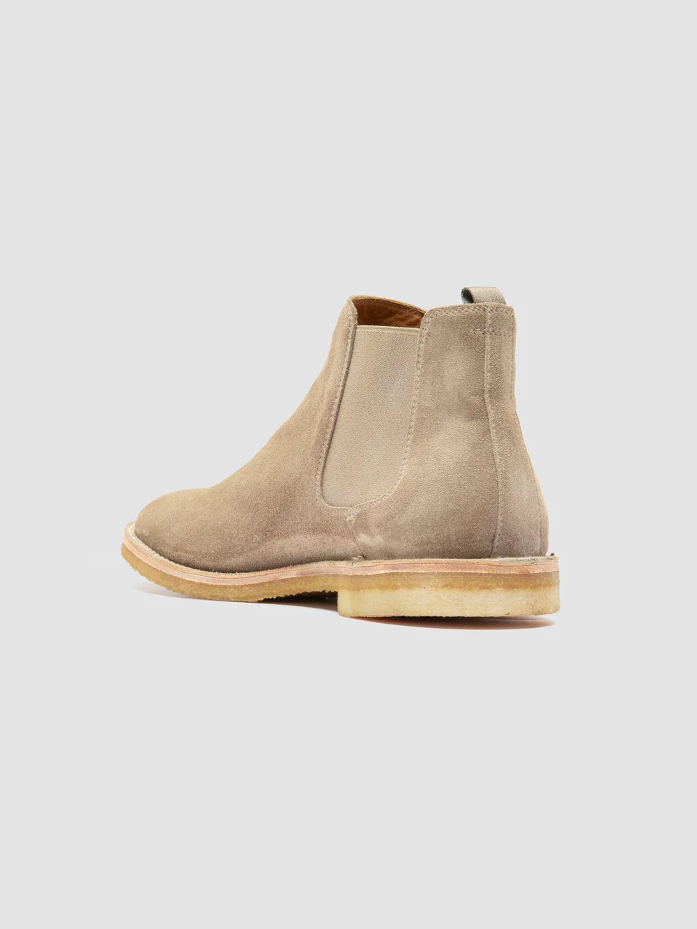 HISTORY 004 - Braungraue Chelsea-Stiefel aus Wildleder - image 4,side view